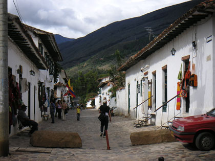 Calle de Villa de Leyva que se ve en los tours
